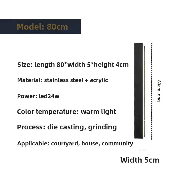Linear LED Wall Light IP65 Waterproof Outdoor Indoor
