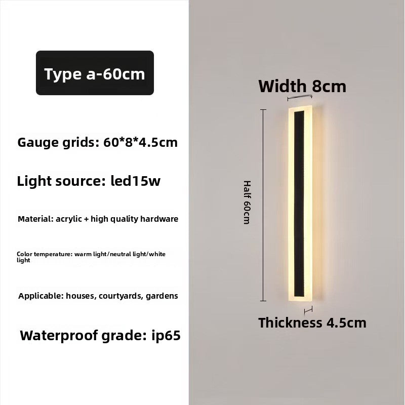 Linear LED Wall Light IP65 Waterproof Outdoor Indoor