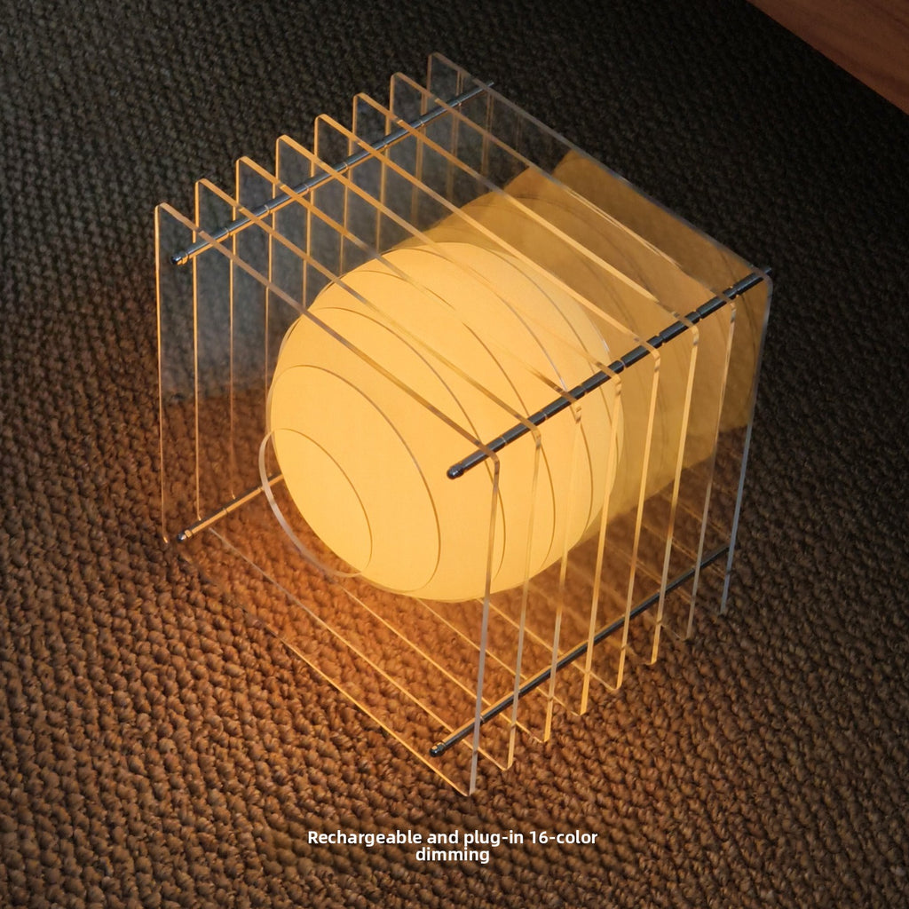 Vintage Layered Acrylic Table Lamp