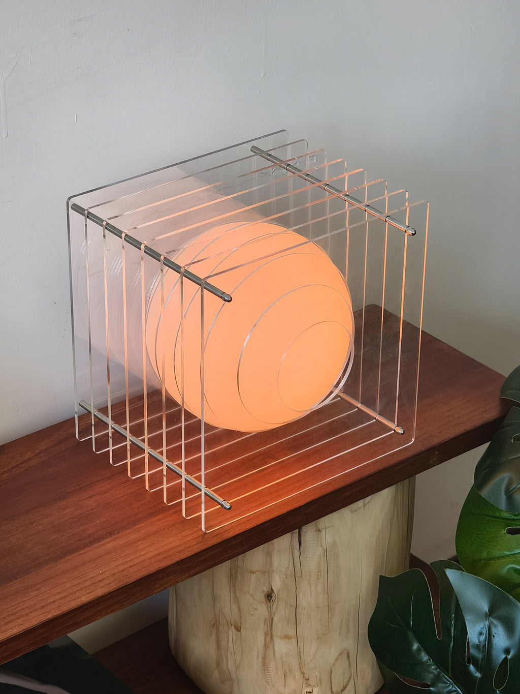 Vintage Layered Acrylic Table Lamp