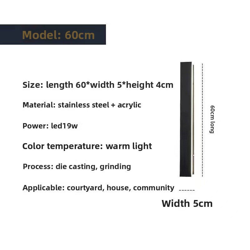 Linear LED Wall Light IP65 Waterproof Outdoor Indoor