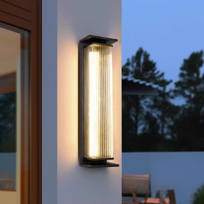 Modern Solar Powered Outdoor Wall Light