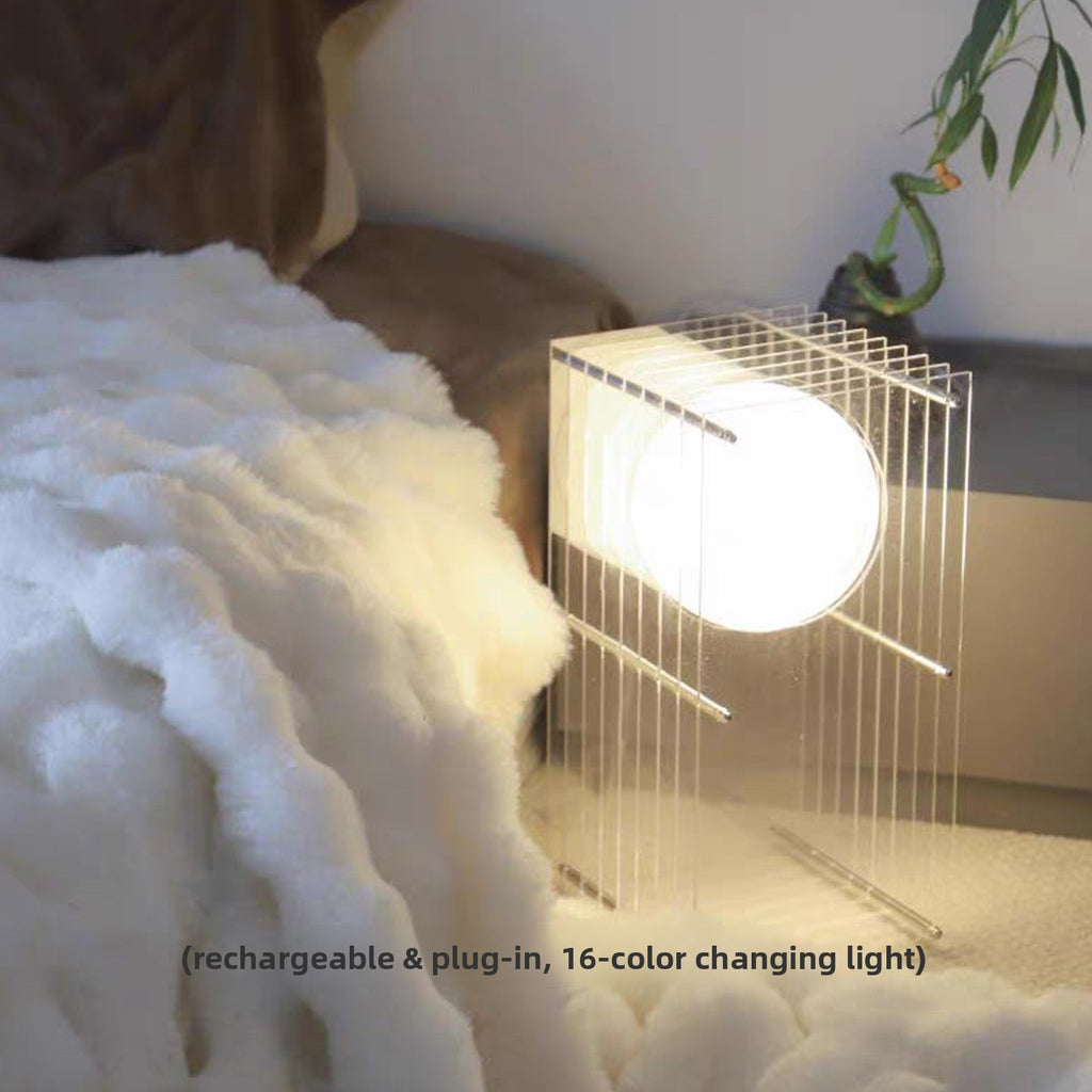 Vintage Layered Acrylic Table Lamp
