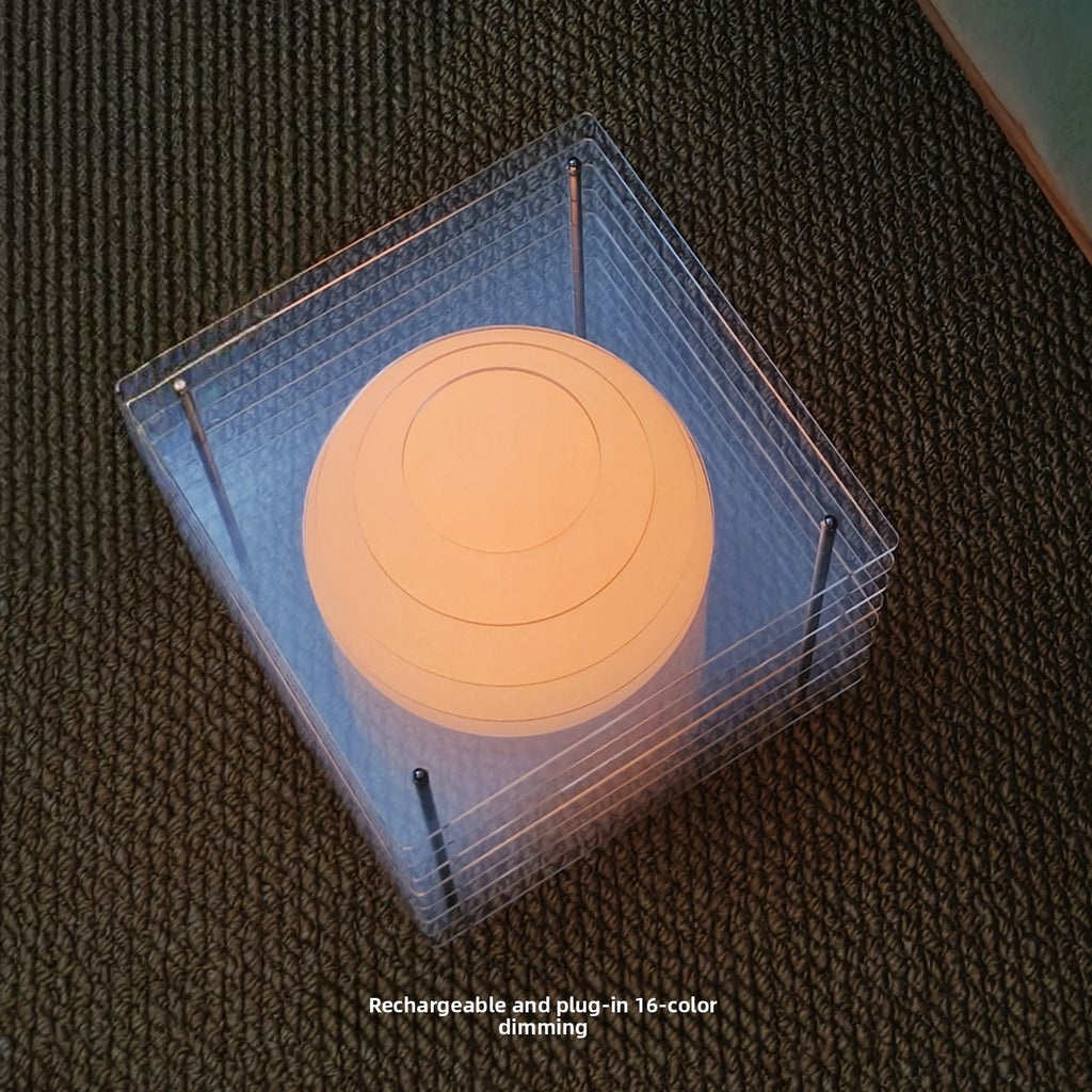 Vintage Layered Acrylic Table Lamp