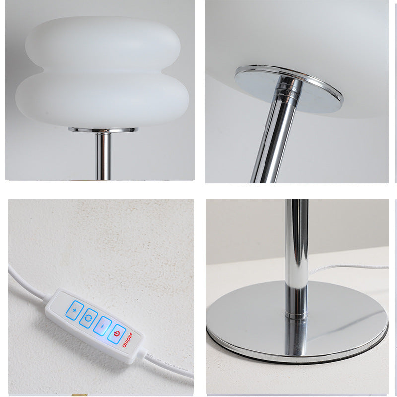 Nordic USB Bedside Table Lamp with Dimmable Light