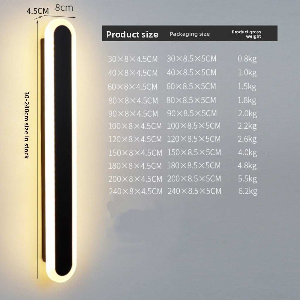 Linear LED Wall Light IP65 Waterproof Outdoor Indoor